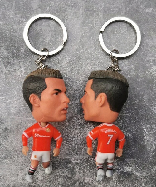 Cristiano Ronaldo 3D Minifigure Football Keychain