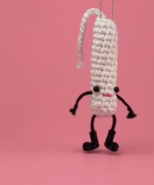 Crochet Tampons Funny Ornament