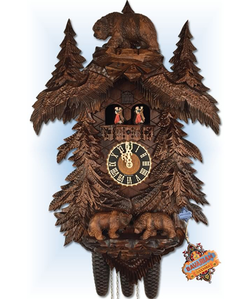 Cuckoo Clock Bears in the Forest