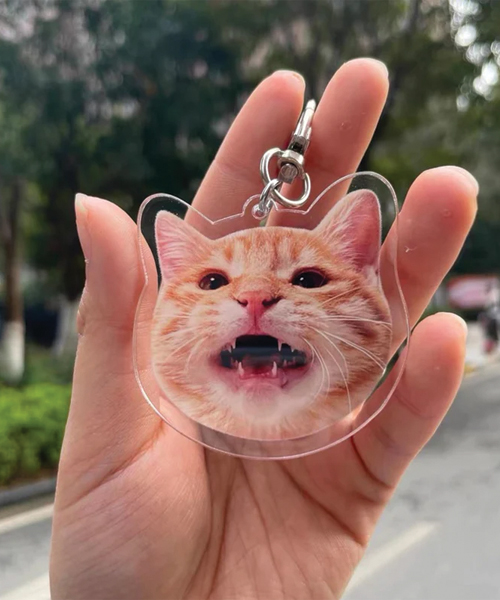 Custom Cat Keychain