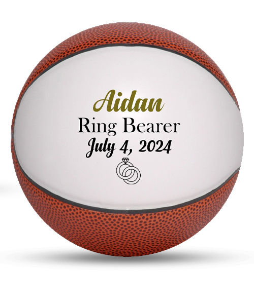 Custom Ring Bearer Basketball