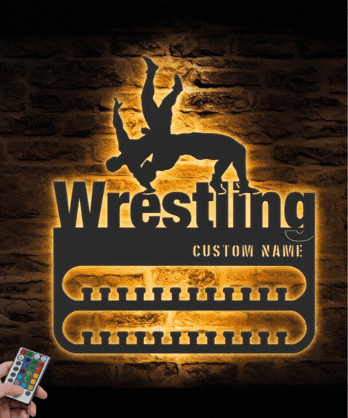 Custom Wrestling Medal Hanger