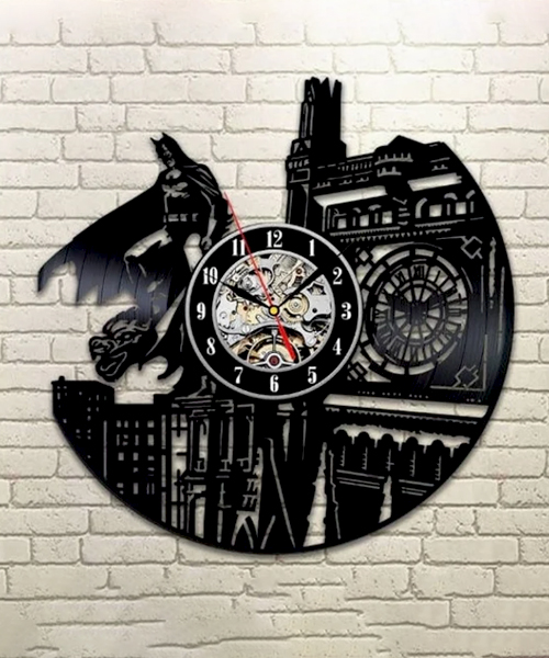 DC Superhero Gotham Vinyl Record Clock