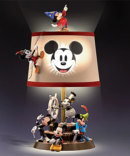 Disney Mickey Mouse Through The Years Lamp