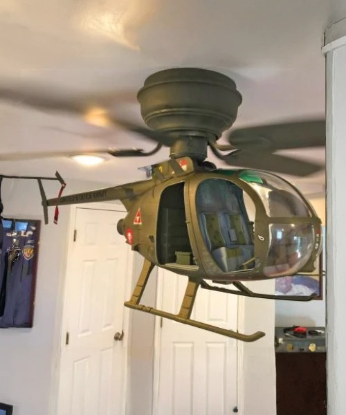DIY Helicopter Ceiling Fan