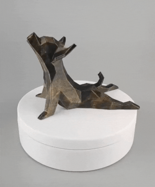 Dog Yoga Figurine