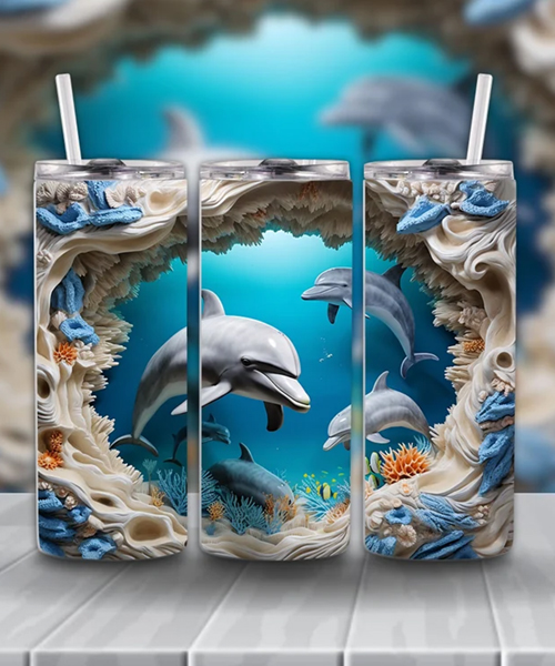 Dolphin 3D Tumbler 