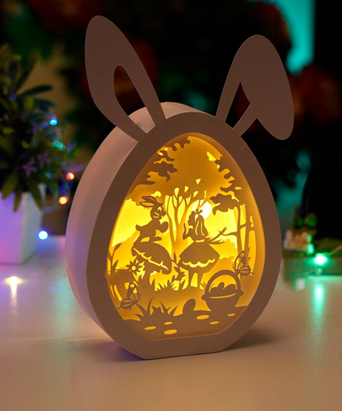 Easter Bunny Eggs Lightbox
