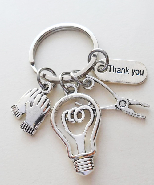 Electrician Or Housekeeping Team Appreciation Keychain