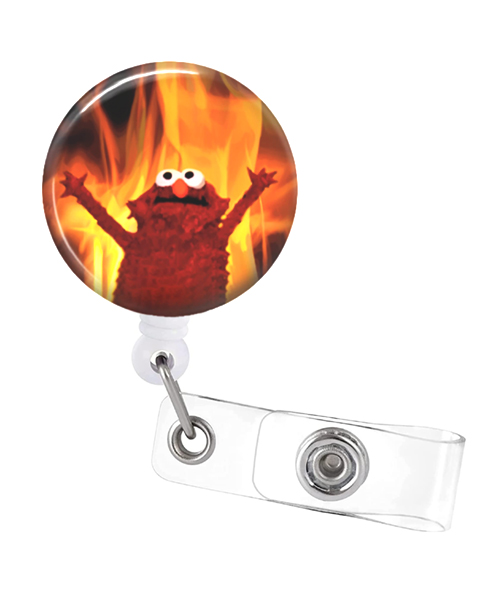 Elmo Fire Badge Reel Holder