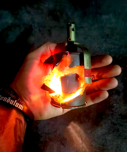 Exploding Grenade Lamp