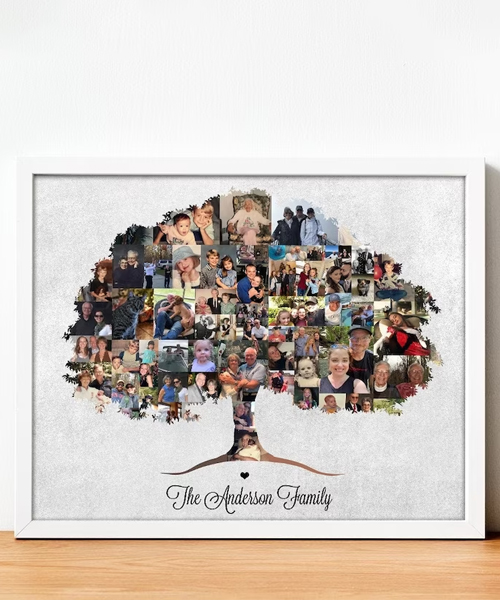 Family Tree Canvas Poster Wall Art
