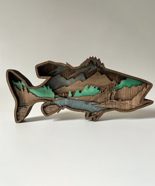 Fish Layered 3D Art Decor
