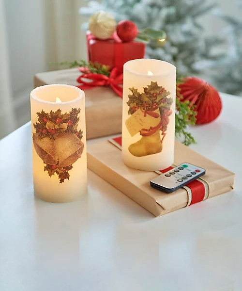 Flameless Sugared Candles