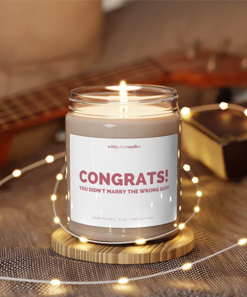 Funny Breakup Scented Candle