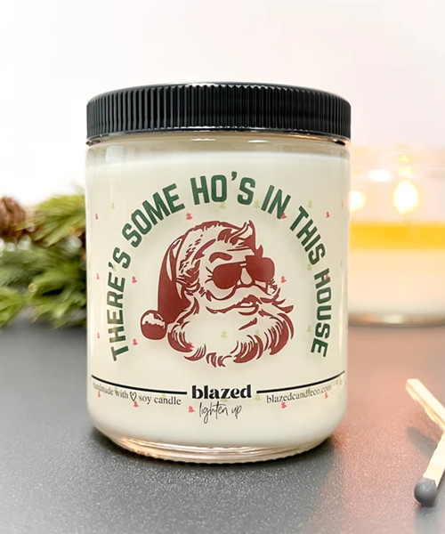 Funny Holiday Candle