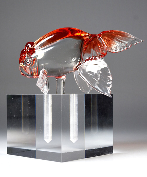Goldfish Glass Sculpture
