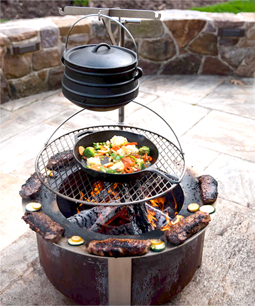 Grill Tiered Fire Pit
