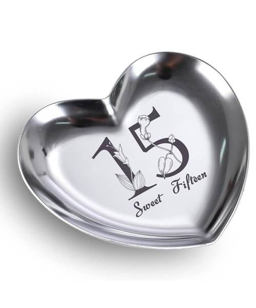 Heart Shape Stainless Steel Jewelry Tray