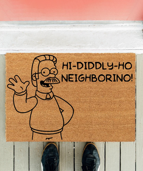 Hi Diddly Ho Neighborino Doormat