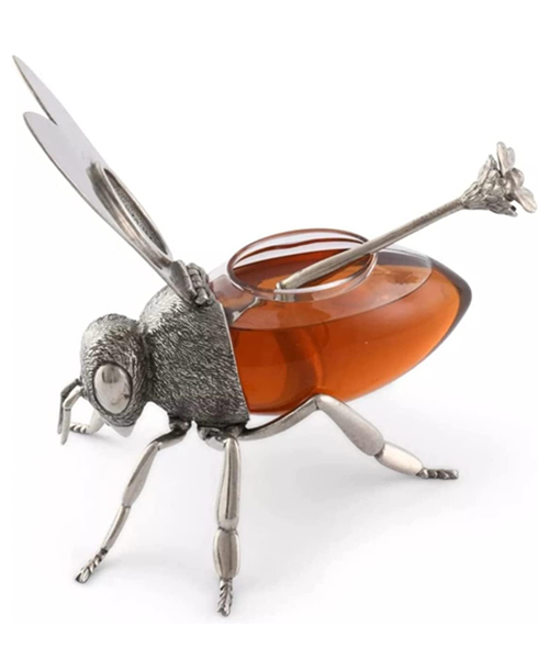Honey Bee-Shaped Honey Jars