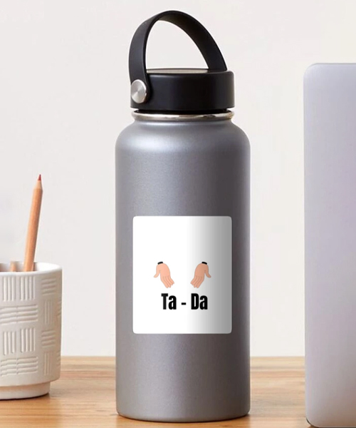 Khaby Lame Signature Style Ta-da Sticker