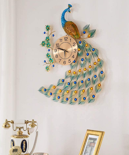 Peacock Wall Clock - Check The Time In Style