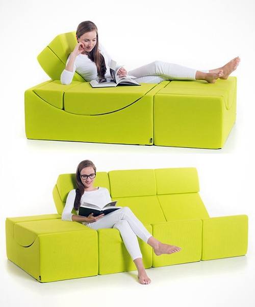 Moon Chaise Lounge: Modern 3 In 1 Seat 
