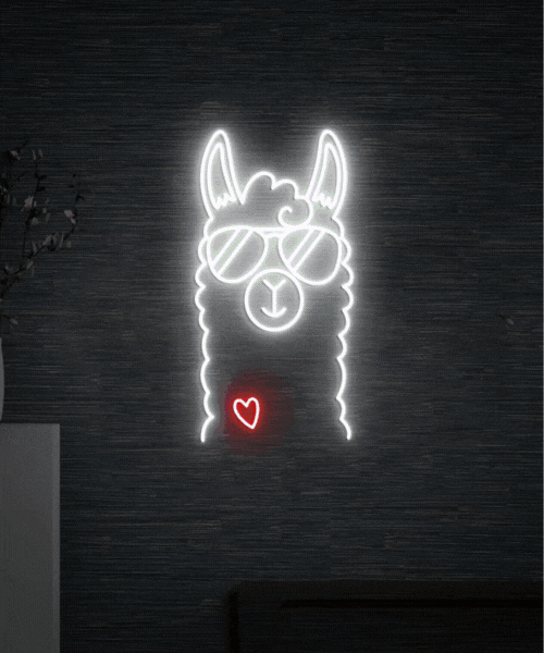 Llama Neon Light