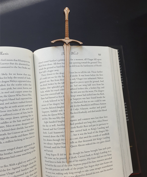 LOTR Glamdring Sword Bookmark