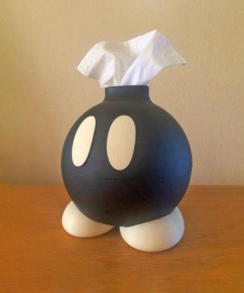Mario Bomb Tissue Box