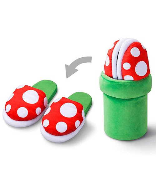 Mario Piranha Plant Slippers: Comfy And Stylish Footwear