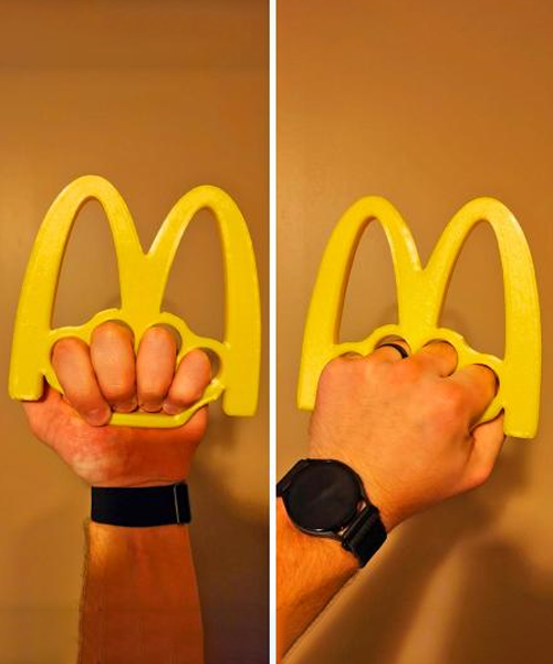 McDonald's Logo Brass Knuckles