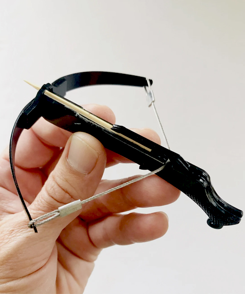 Mini Crossbow Toothpick Launcher