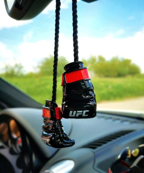MMA Fighters Gloves Car Mirror Charm