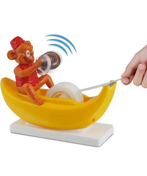 Monkey Tape Dispenser with Clapping Motion