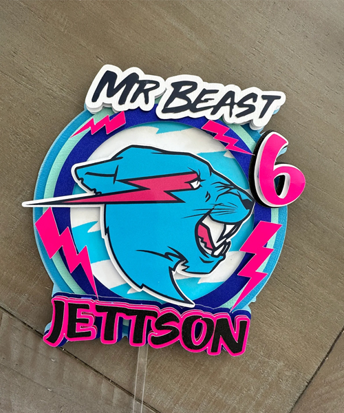 MrBeast Cake Topper