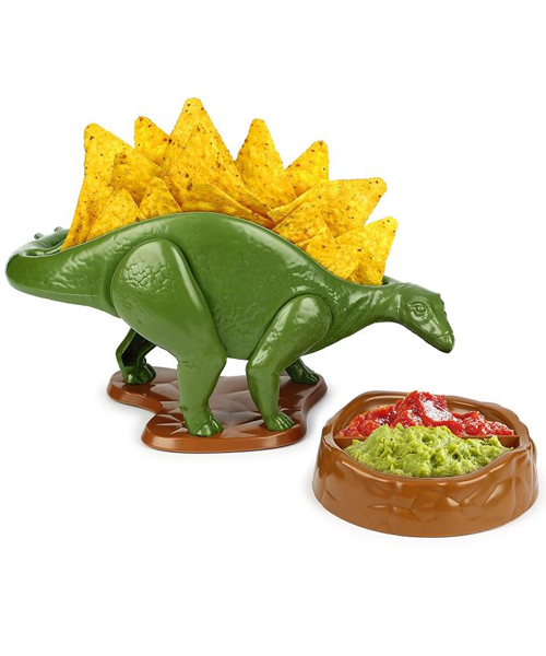 NACHOsaurus Dinosaur Chip Holder And Jurassic Salsa Bowl
