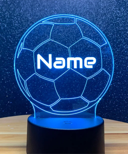 Night Light Football With Personalized Name