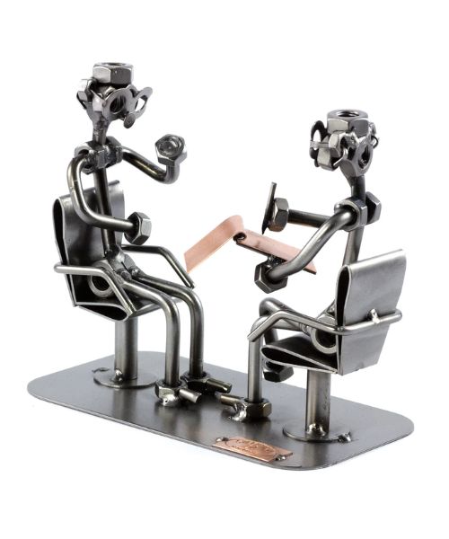 Nuts And Bolts Psychiatrist Sculpture