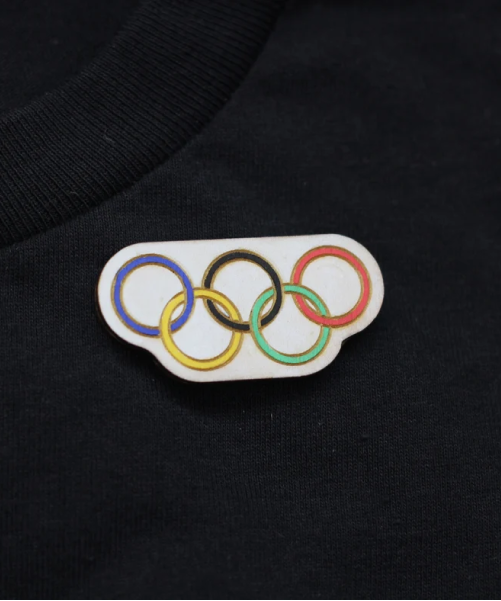 Olympic Rings Wooden Pin