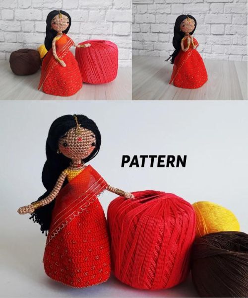 Pattern Crochet Indian Doll