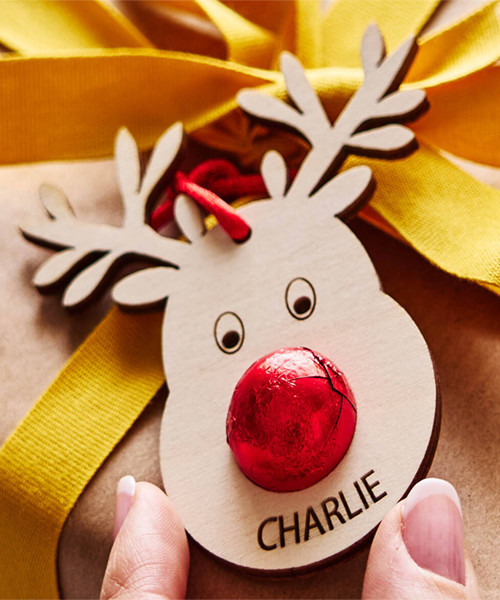 Reindeer Tag and Bag of Chocolate Noses