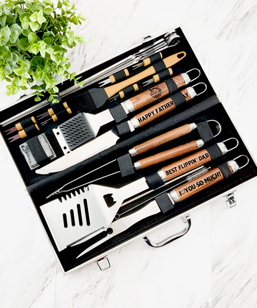 Personalized Bbq Grill Set
