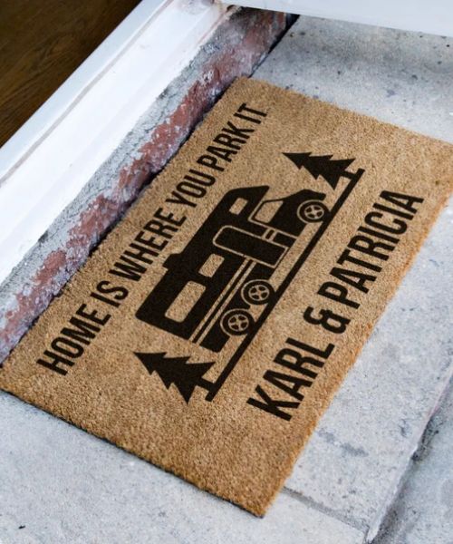 Personalized Camping Doormat