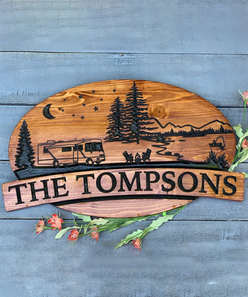 Personalized Engraved RV Sign