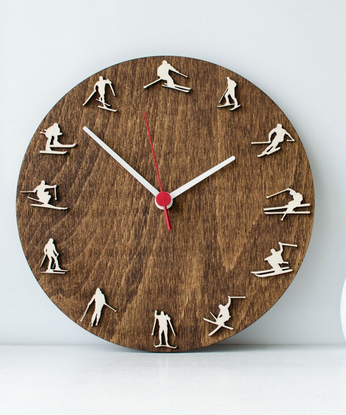 Personalized Ski Clock