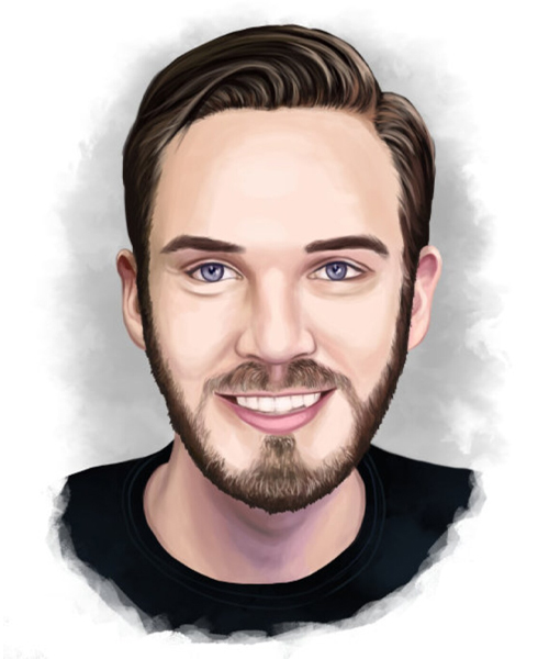 PewDiePie Realistic Portrait