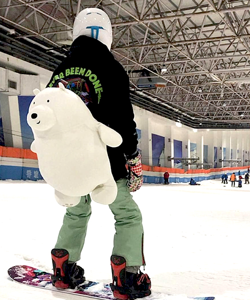 Polar Bear Protective Ski Gear