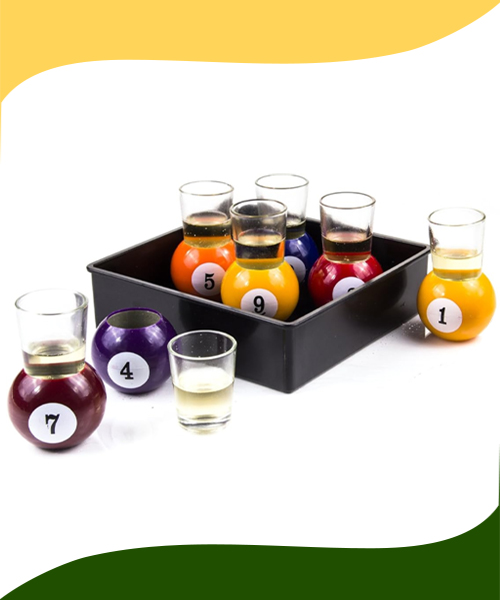 Pool Ball Shot Glasses